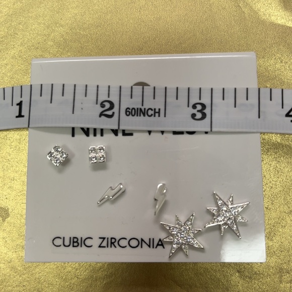 Brand new 3 pack Nine West cubic zirconia earrings. - Picture 11 of 11